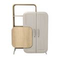 **Technische titel in het Nederlands: Moderne kast met houtlook en minimalistisch ontwerp**